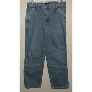 Tommy Jeans Baggy Men’s Jeans 33 x 31 Blue Wide Leg Articulated Knees